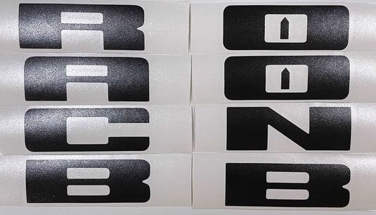 Premium Cast Vinyl Decal Letter Inlays for 2020-2026 Bronco/Bronco Sport Grille