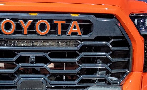 Load image into Gallery viewer, Premium Cast Vinyl Decal Letter Inlays for 2022-2026 Tundra TRD Pro Grille
