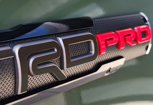 Premium Cast Vinyl Decal Letter Inlays for 2017-2021 Tacoma TRD Pro Door Emblems