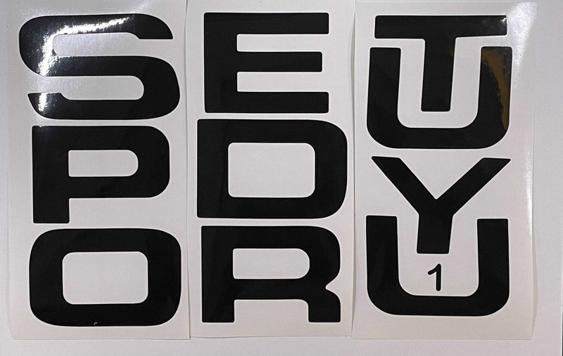 Load image into Gallery viewer, Premium Cast Vinyl Decal Letter Inserts for 2008-2016 SUPER DUTY Grille
