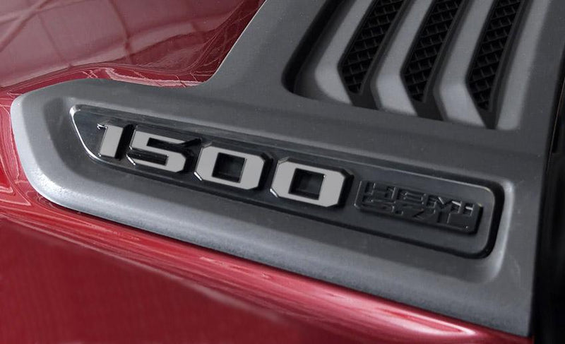 Load image into Gallery viewer, Premium Cast Vinyl Decal Number Inlays for 2019-2026 RAM 1500 Hood x2
