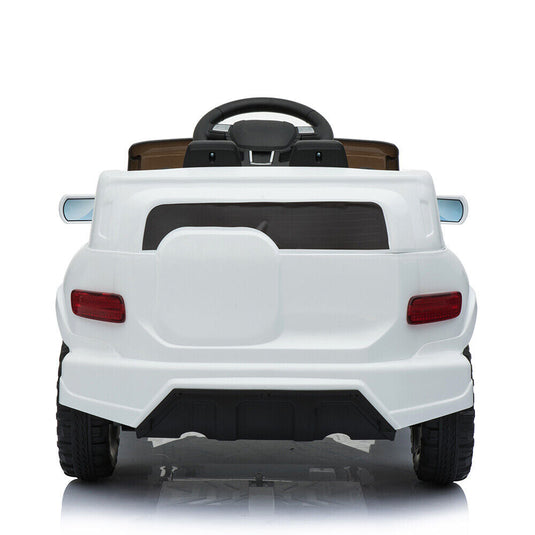 White Electric Stroller with Single 35W Motor and 6V7AH Battery for Normal Music Experience