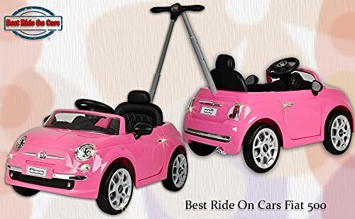 Load image into Gallery viewer, Pretty in Pink Fiat 500 Push Car for Little Ones

