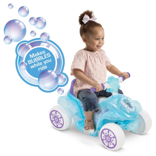 Load image into Gallery viewer, Princess Bubble Blowing Electric Quad for Ages 1-3 with Lights and Sound Effects - Perfect Gift for Little Riders!
