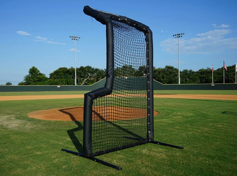 Load image into Gallery viewer, Pro 5′ × 7′ Baseball L-Screen with Head Protector
