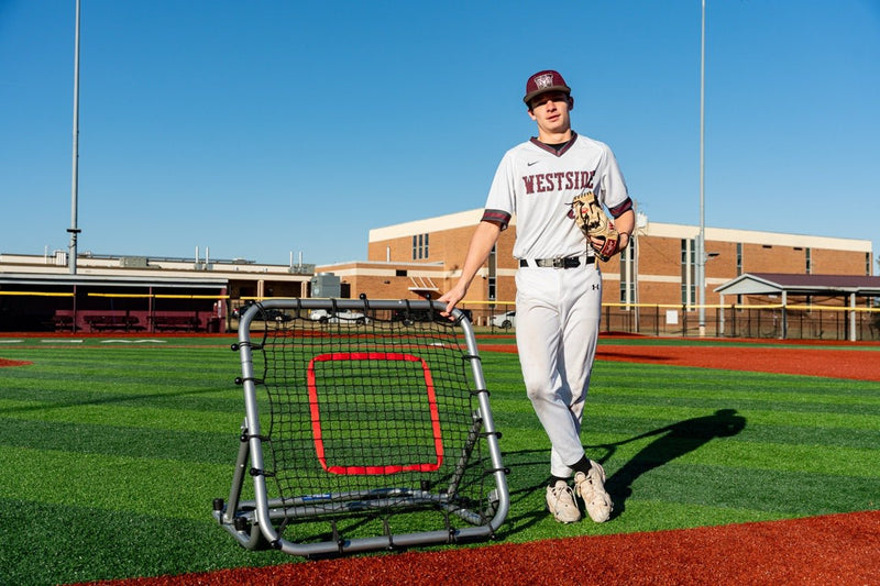 Load image into Gallery viewer, 3x3 Baseball &amp; Softball Rebounder + Free Training Videos | Portable Fielding Trainer
