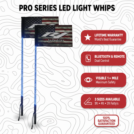 UTV LED Whip Lights (Pair) – Lifetime Warranty | R1 Industries