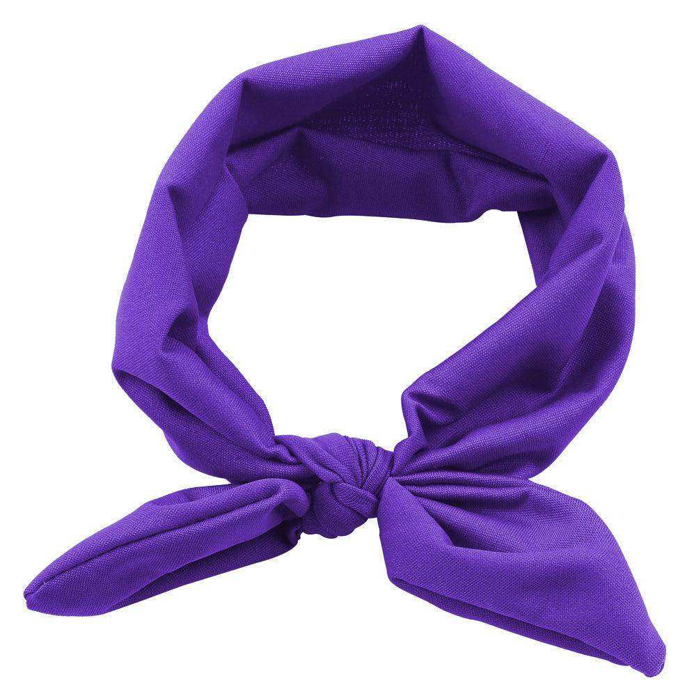 Newborn Baby Solid Color Bunny Ear Shape Elastic Headband - Skoutley Outdoors LLC