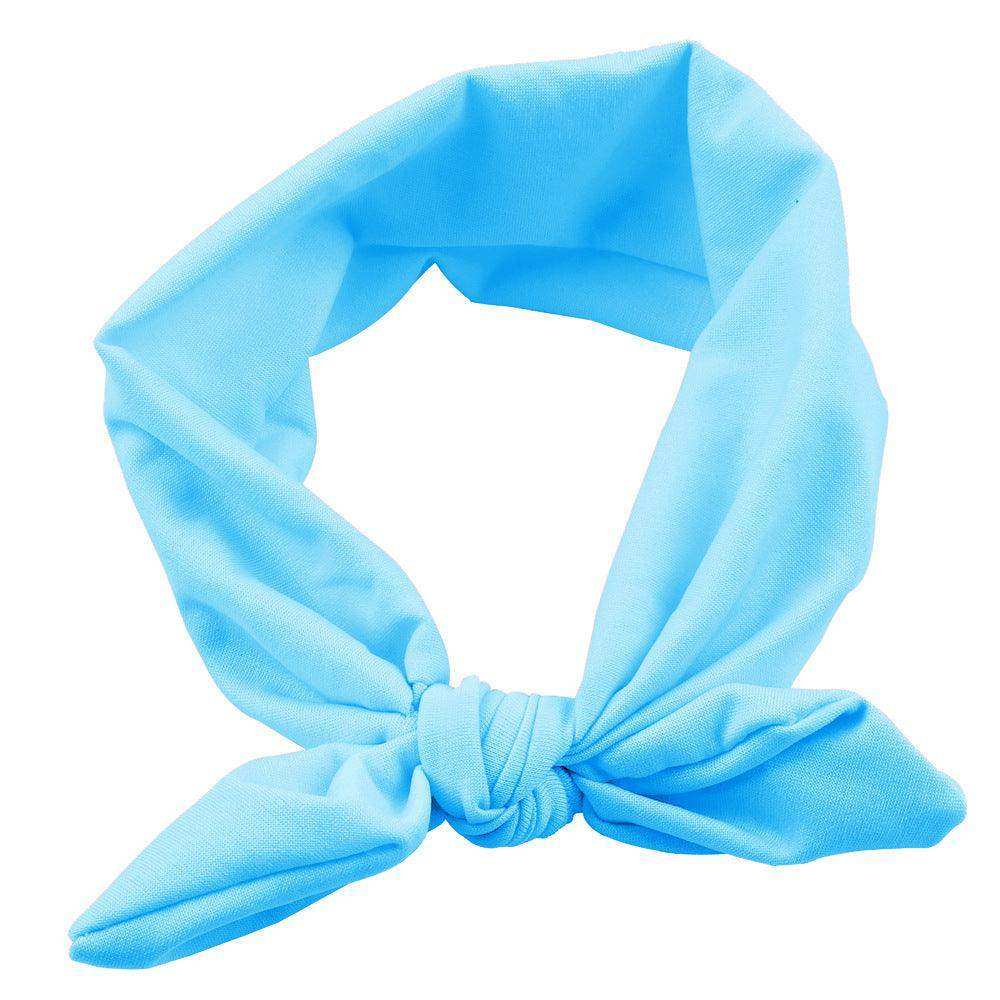 Newborn Baby Solid Color Bunny Ear Shape Elastic Headband - Skoutley Outdoors LLC