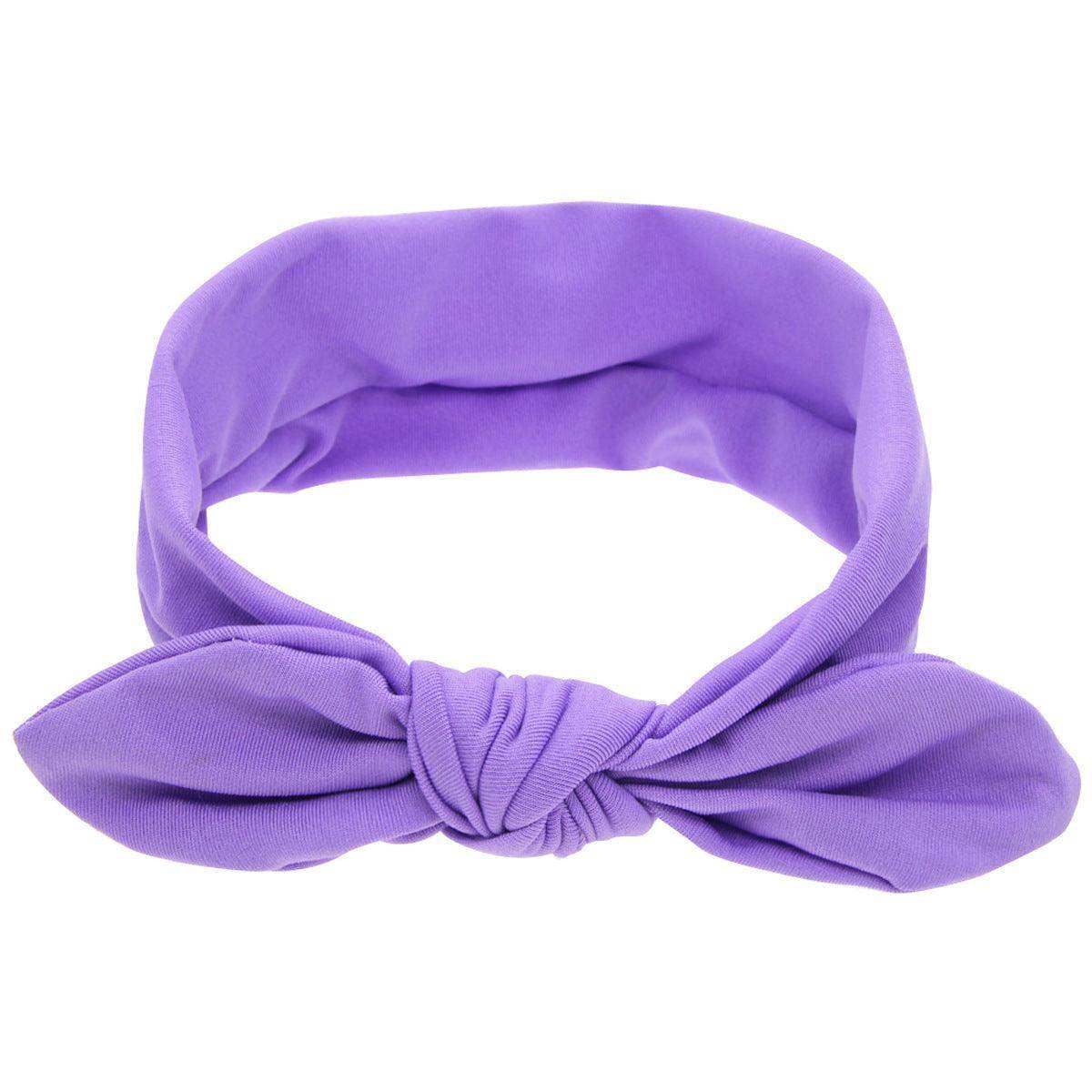 Newborn Baby Solid Color Bunny Ear Shape Elastic Headband - Skoutley Outdoors LLC