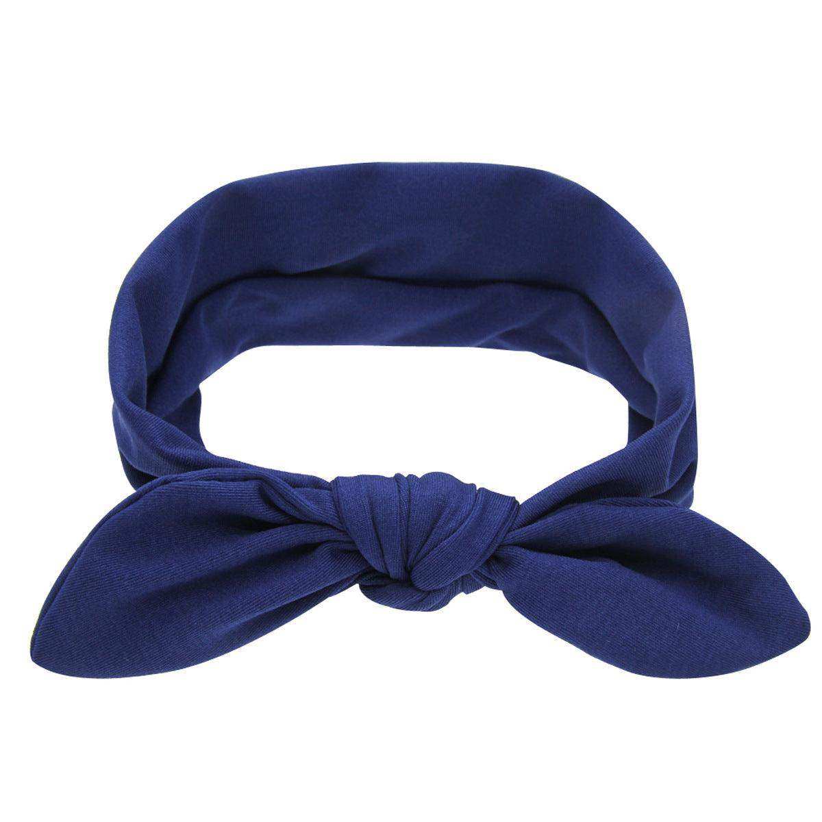 Newborn Baby Solid Color Bunny Ear Shape Elastic Headband - Skoutley Outdoors LLC