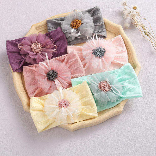 Baby Lace Floral Elastic Cotton Headband - Skoutley Outdoors LLC
