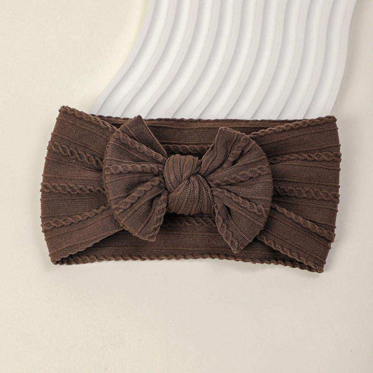 European and American Soft Elastic Nylon Children’s Butterfly Bow New Color Embroidered Baby Autumn Winter Headband - Skoutley Outdoors LLC