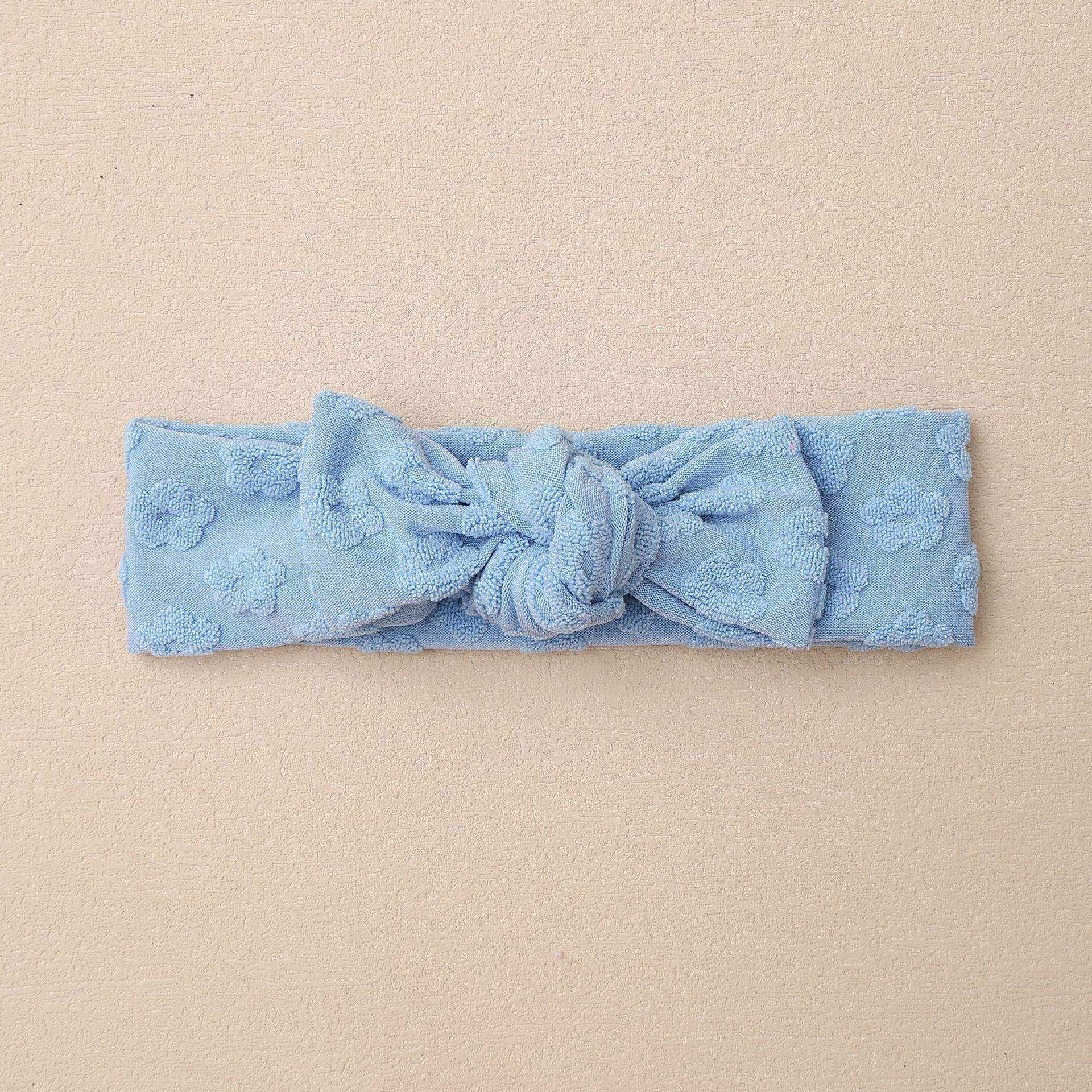 Elastic Baby Headband with Bow and Embroidered Flowers - Skoutley Outdoors LLC