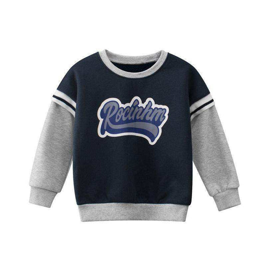 Baby Boy Slogan Pattern False 1-Pieces Design Fleece Hoodies - Skoutley Outdoors LLC