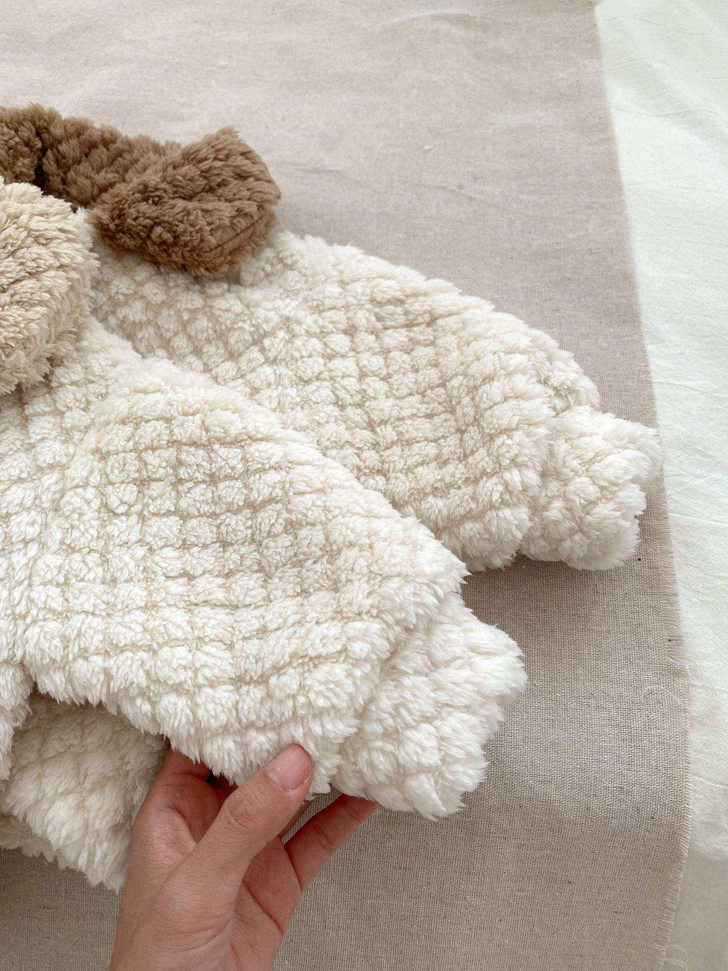 Winter Baby Thick Thermal Long Sleeve Lovely Dog Cartoon Pattern Sweater And Pants Two Pieces Sets - Skoutley Outdoors LLC