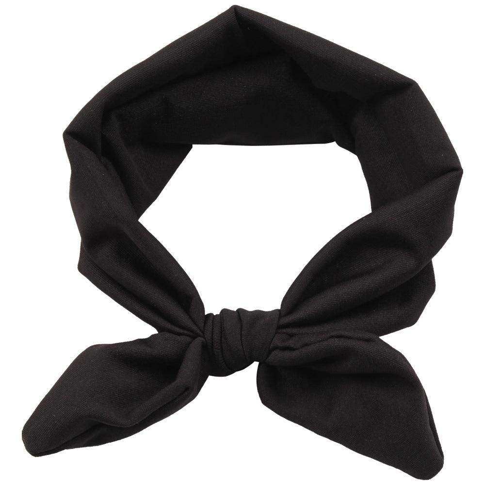 Newborn Baby Solid Color Bunny Ear Shape Elastic Headband - Skoutley Outdoors LLC