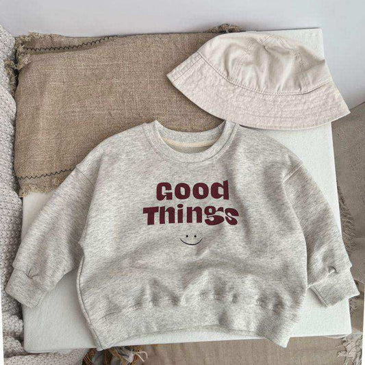 Baby Slogan Print Pattern O-Neck Pullover Hoodie - Skoutley Outdoors LLC