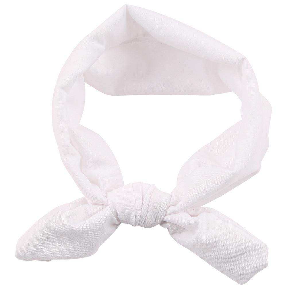 Newborn Baby Solid Color Bunny Ear Shape Elastic Headband - Skoutley Outdoors LLC