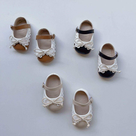 Summer Baby Girl Shoelace Bow Toddler Soft-Sole Anti-Slip Walking Shoes - Skoutley Outdoors LLC