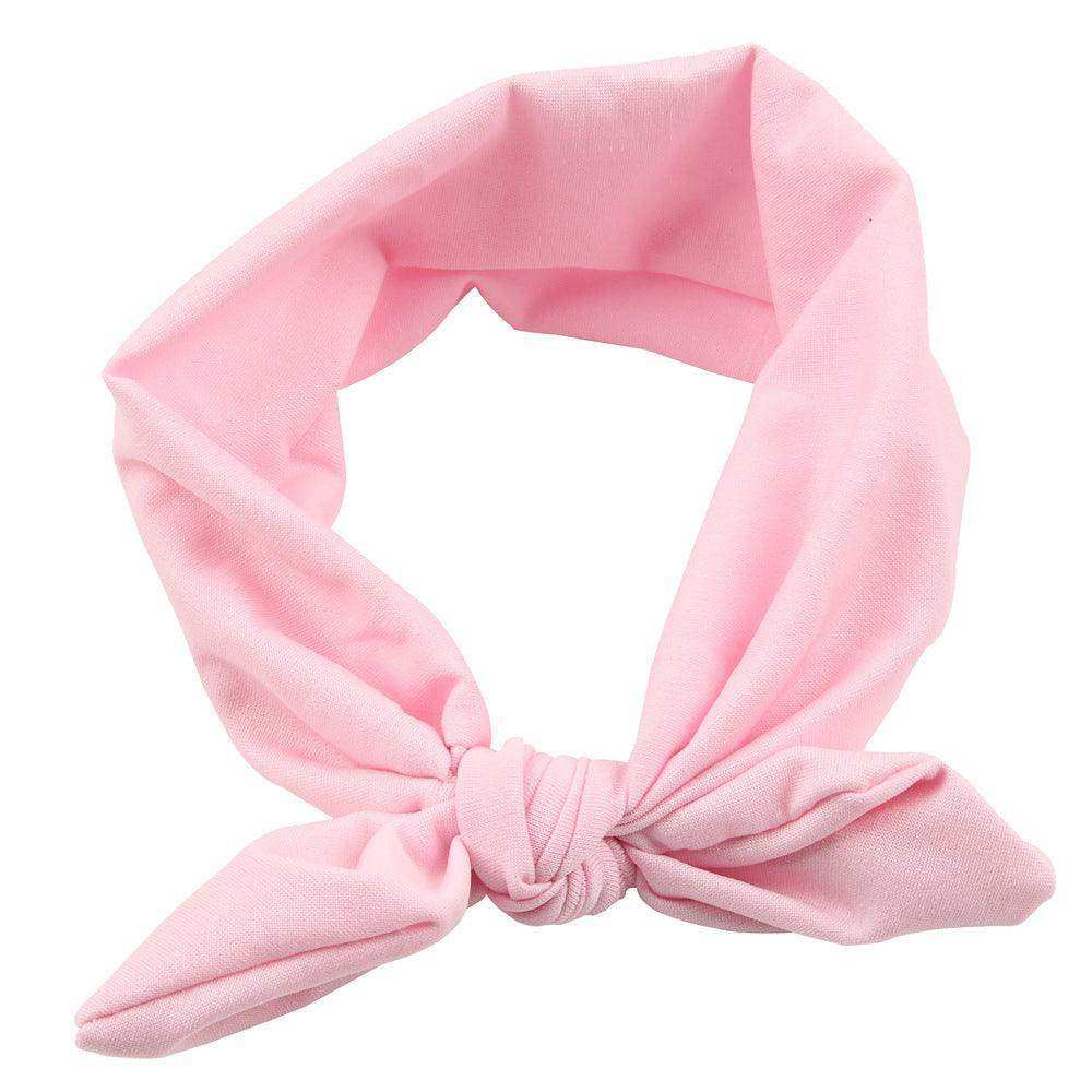 Newborn Baby Solid Color Bunny Ear Shape Elastic Headband - Skoutley Outdoors LLC