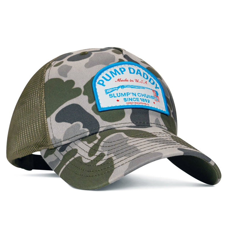 Load image into Gallery viewer, Pump Daddy Slump&#39;n Chumps USA Patch SnapBack
