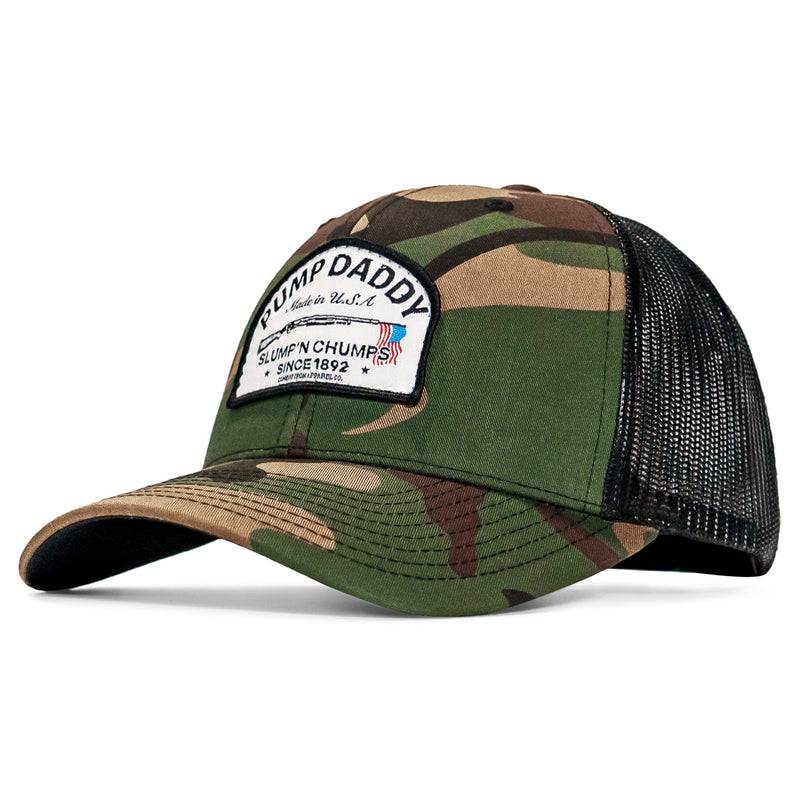 Load image into Gallery viewer, Pump Daddy Slump'n Chumps Original Patch SnapBack
