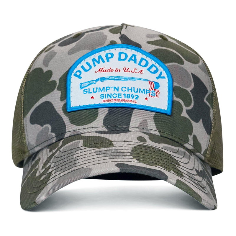 Load image into Gallery viewer, Pump Daddy Slump&#39;n Chumps USA Patch SnapBack
