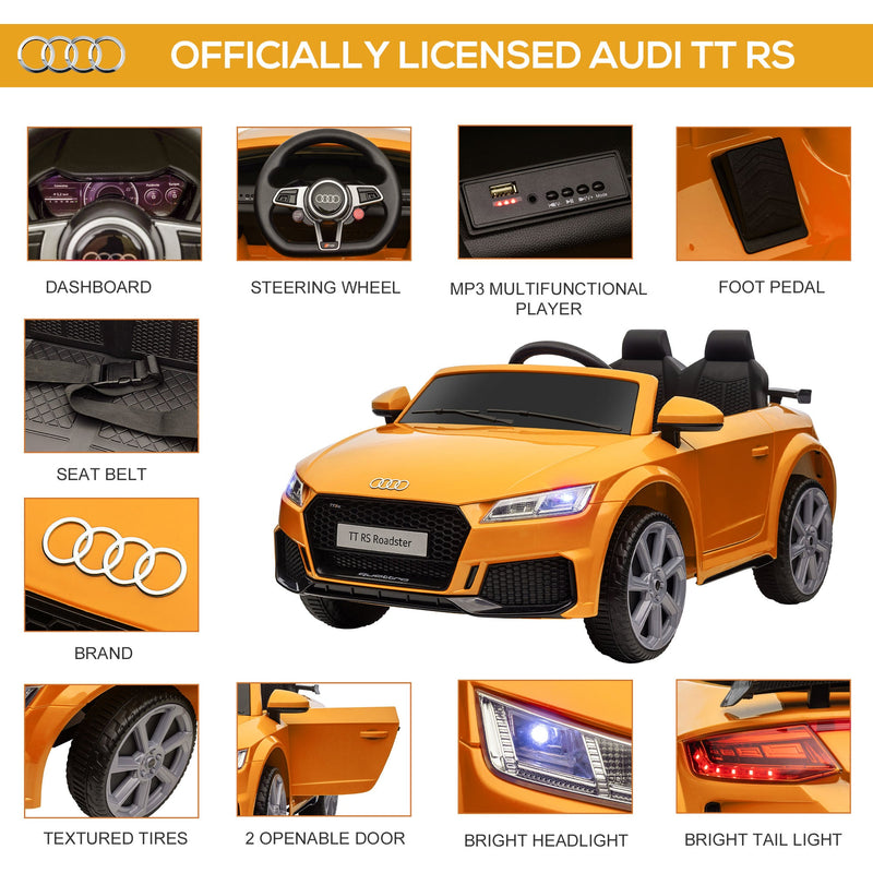 Load image into Gallery viewer, 6V Audi TT RS Kid Electric Sports Car with Remote Control Ride-On
