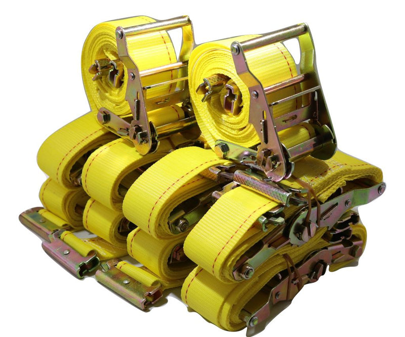 Load image into Gallery viewer, 2&quot; x 12 Ft Interior Van Ratchet E-Track Straps w/ Spring E Fittings | 12 PACK
