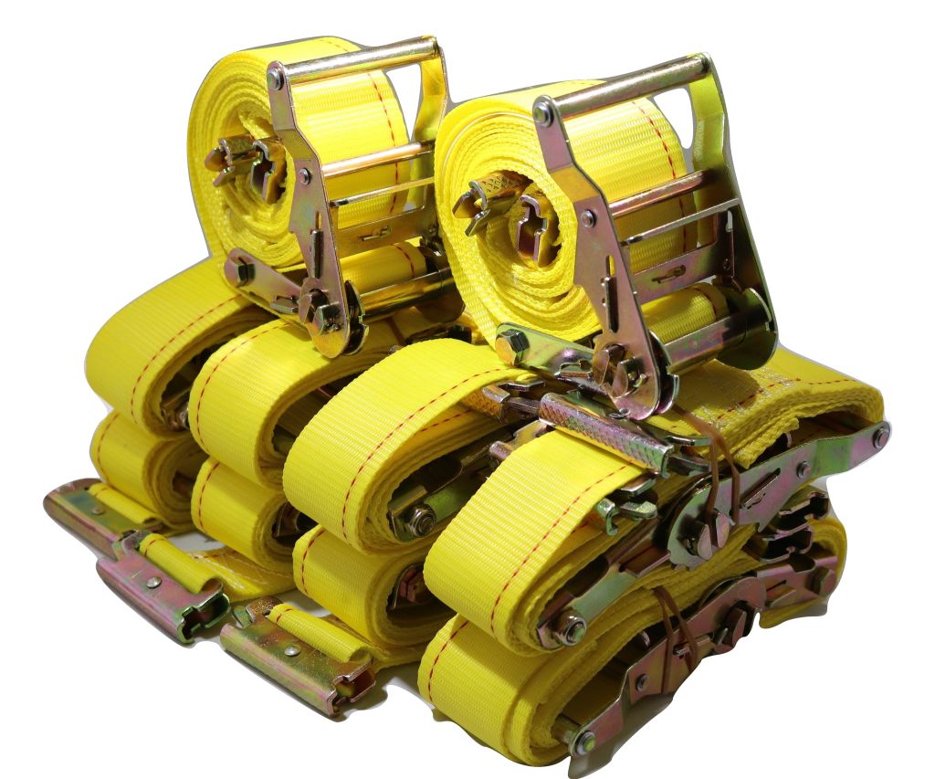 2" x 12 Ft Interior Van Ratchet E-Track Straps w/ Spring E Fittings | 1,000 PACK