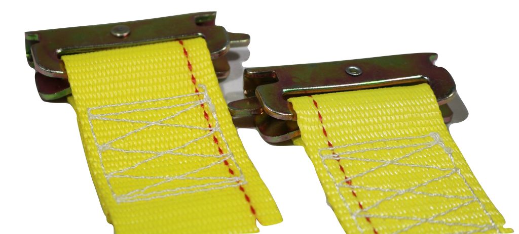 2" x 12 Ft Interior Van Ratchet E-Track Straps w/ Spring E Fittings | 1,000 PACK