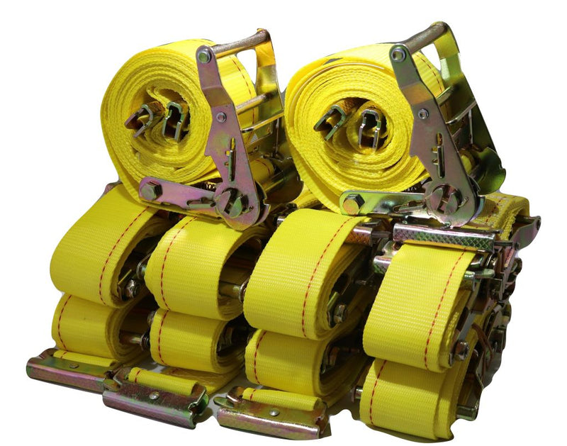 Load image into Gallery viewer, 2&quot; x 12 Ft Interior Van Ratchet E-Track Straps w/ Spring E Fittings | 100 PACK
