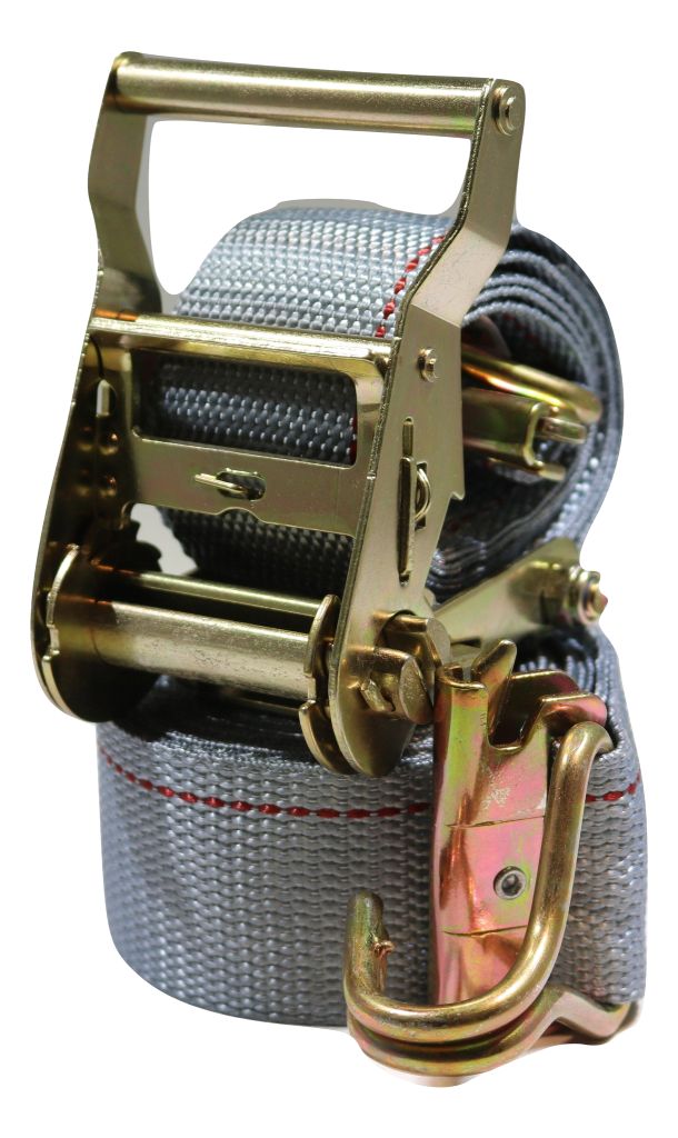2"x 16 Ft Ratchet Strap w/ Spg E & Wire Hk for E & F-Tracks | 10 PACK