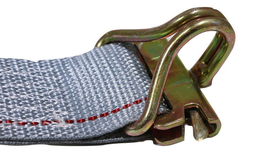 2" x 16 Ft Ratchet Strap w/ Spg E & Wire Hk for E & F-Tracks 16 PACK | R16EW