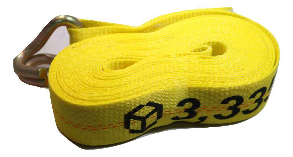 QTY 20 - 2" x 27 Ft. Flatbed Ratchet Strap w/ Wire Hooks