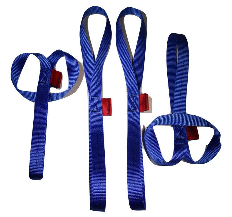Load image into Gallery viewer, 1 X 18 Inch Blue Soft Tie Loops BLUE | 4 PACK
