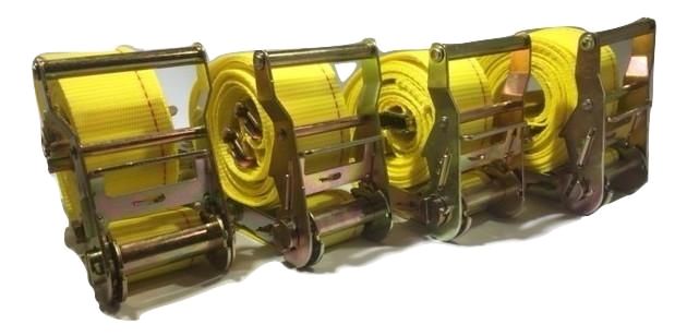 Load image into Gallery viewer, 2&quot; x 12 Ft Interior Van Ratchet E Track Straps w/ Spring E Fittings | 4 PACK
