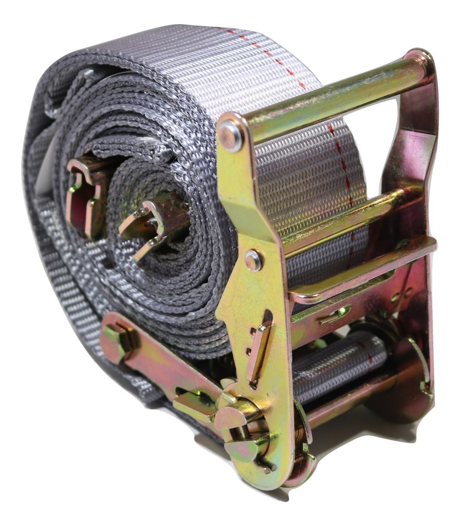 2"x 16 Ft Logistic Van Ratchet E-Track Straps w/ Spring E Fittings | 16 PACK
