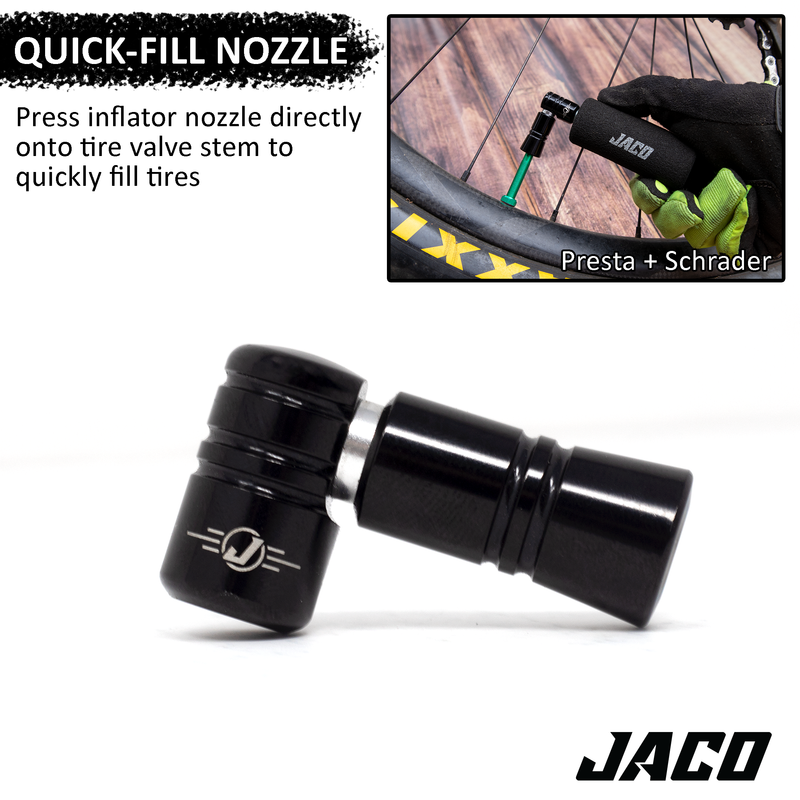 Load image into Gallery viewer, Lightning™ CO2 Inflator for Bike Tires (Presta + Schrader) (CO2 Cartridge Not Included)
