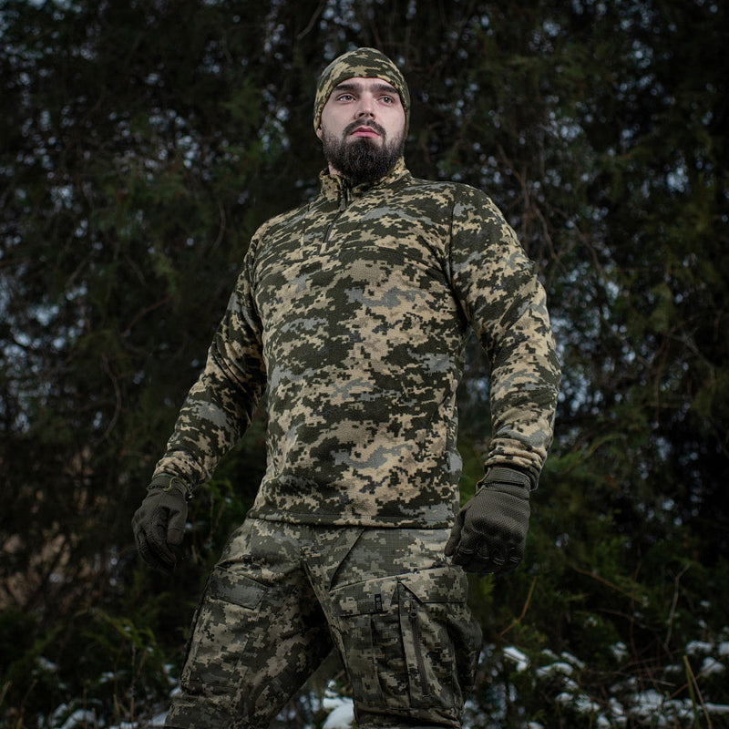 Load image into Gallery viewer, M-Tac Delta Fleece Jacket - Tactical Underwear Top Sweater 1/4 Zip
