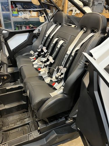 Load image into Gallery viewer, RZR 4 PRO (Turbo R, Pro R, Pro) Rear Bench Seat W Harnesses (2020-2024)
