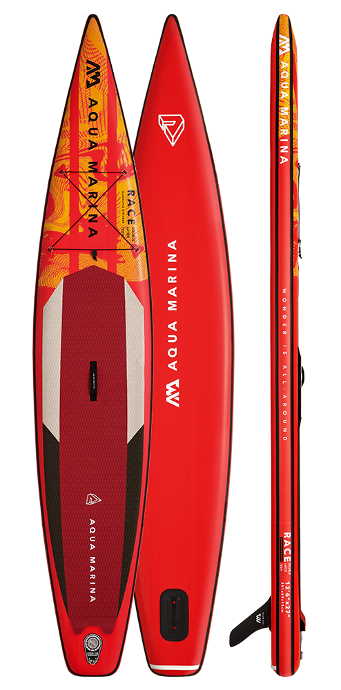 Load image into Gallery viewer, Aqua Marina RACE 12'6" Inflatable Paddle Board Racing SUP
