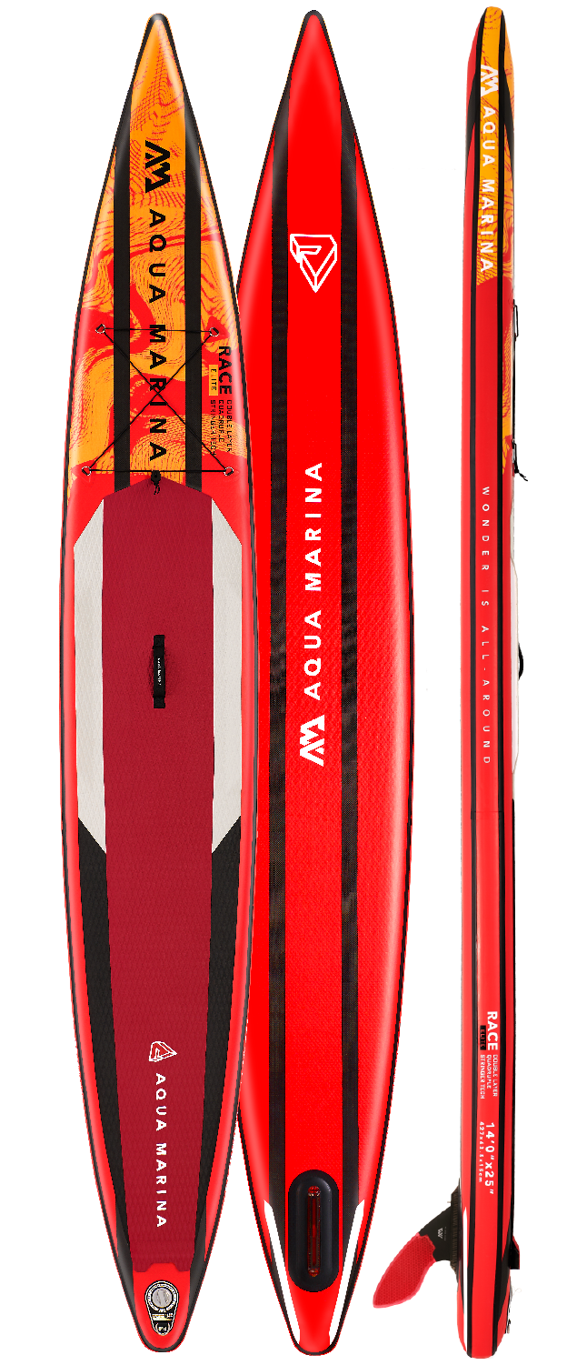Load image into Gallery viewer, Aqua Marina RACE ELITE 14'0" Inflatable Paddle Board Racing SUP
