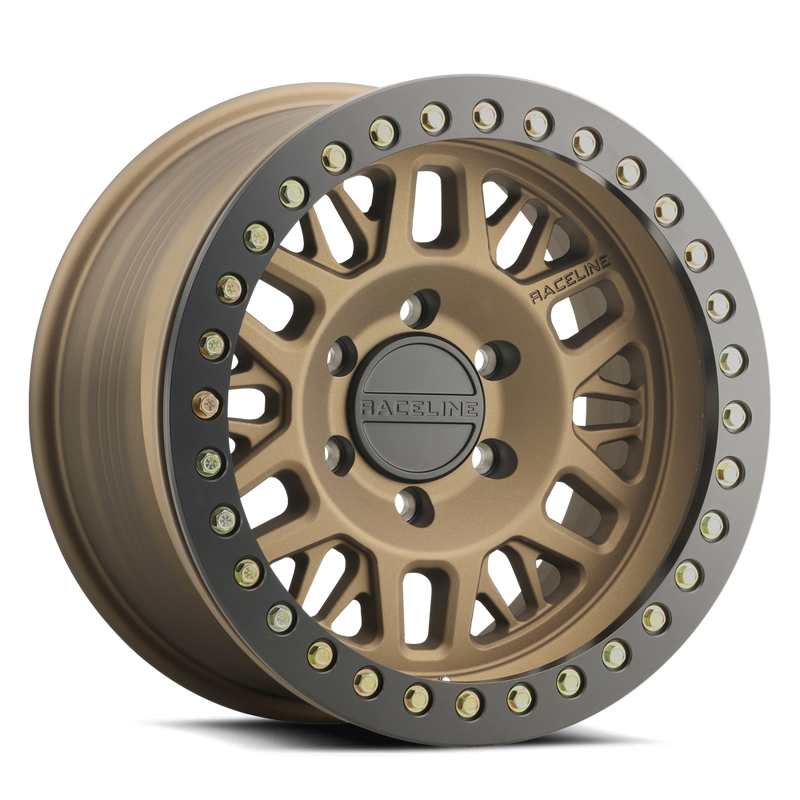 Load image into Gallery viewer, RT951BZ Ryno Cast Beadlock - Textured Bronze w/ Black Beadlock Ring
