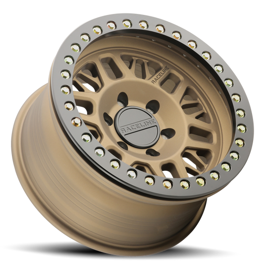 RT951BZ Ryno Cast Beadlock - Textured Bronze w/ Black Beadlock Ring