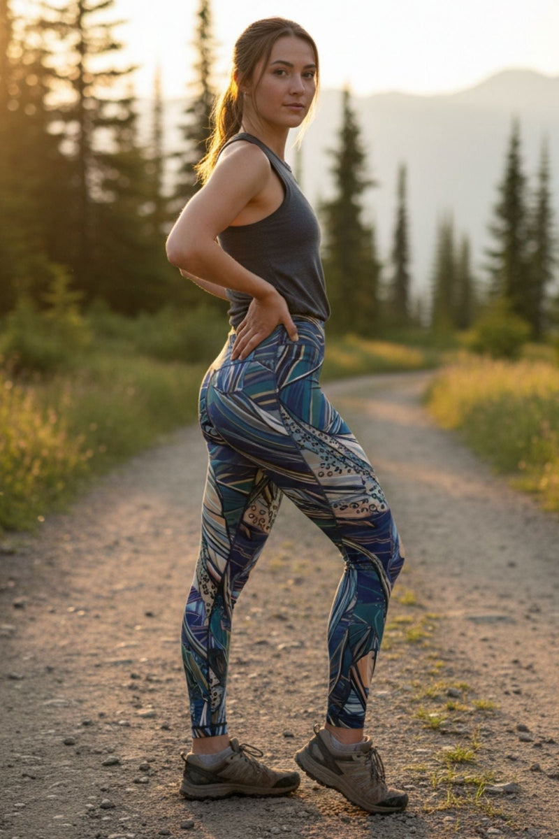 Load image into Gallery viewer, Rainbow Ridge High-Waisted Leggings

