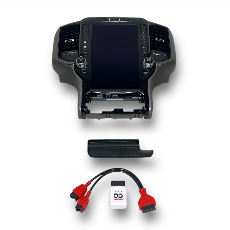 Load image into Gallery viewer, 2022-2024 RAM 1500 UBQ Uconnect 5 Upgrade kit with 12-inch Touchscreen including Wireless Apple CarPlay / Android Auto
