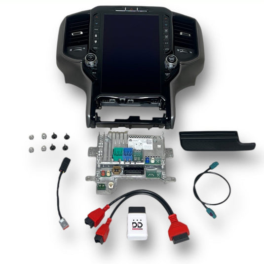 2022-2024 RAM 1500 UBQ Uconnect 5 Upgrade kit with 12-inch Touchscreen including Wireless Apple CarPlay / Android Auto