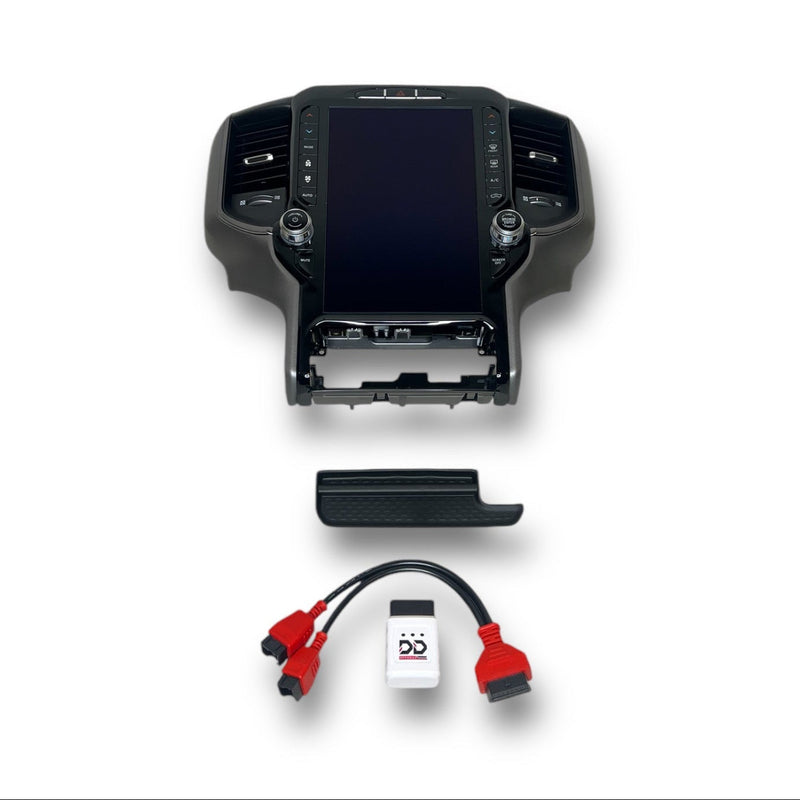 Load image into Gallery viewer, 2019-2024 RAM 1500 UBQ Uconnect 5 Upgrade kit with 12-inch Touchscreen including Wireless Apple CarPlay / Android Auto
